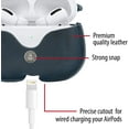thumbnail image 3 of AirPod Pro Leather Case with Keychain and Button Lock Compatible with Apple AirPods Pro, Support Wireless Charging - Legacy Pro Snap (Navy), 3 of 7
