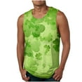 thumbnail image 1 of IROINID Chemises Sans Manches pour Hommes, Mode Décontractée pour Hommes Impression de la Saint-Patrick Chandail Sans Manches Col Rond Débardeurs de Sport, 1 of 4