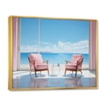 thumbnail image 2 of Designart "Coastalminimalism Coastal gracefulness Pointillism I" Nautical & Beach Floater Framed Canvas Print, 2 of 7