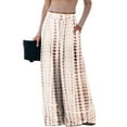 thumbnail image 1 of Women Fashion Plus Size Print Pant Loose Pocket Elastic Waist Wide Leg Pants Pants Rompers for Women Casual Womens Pants for Work Business Casual Sweat for Women Pants Women Casual Pants plus Size, 1 of 7