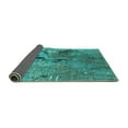 thumbnail image 2 of Ahgly Company Indoor Square Oriental Turquoise Blue Industrial Area Rugs, 4' Square, 2 of 4