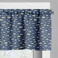 thumbnail image 5 of Ambesonne Fish Valance & Curtain, Aquatic Animal Irregular Sizes, 55"x30", Dark Lavender Multicolor, 5 of 7