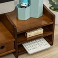 thumbnail image 6 of Maydear Monitor Stand Riser, 2 Tier Bamboo Computer Stand for Desk with 4 Drawers, Desktop Printer Stand, Versatile as Storage Shelf & Screen Holder, 6 of 6