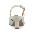 thumbnail image 4 of Journee Womens Padma Sling Back Pointed Toe Kitten Heel Pumps, Widths Available, 4 of 10