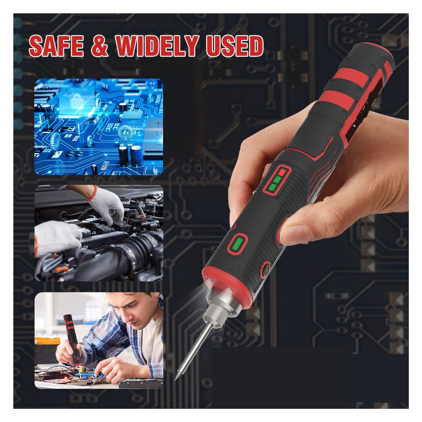 Cordless Soldering Iron Kit Upgraded Rechargeable Soldering Pen Professional Portable Wirless Repair Welding Tool ,Portable