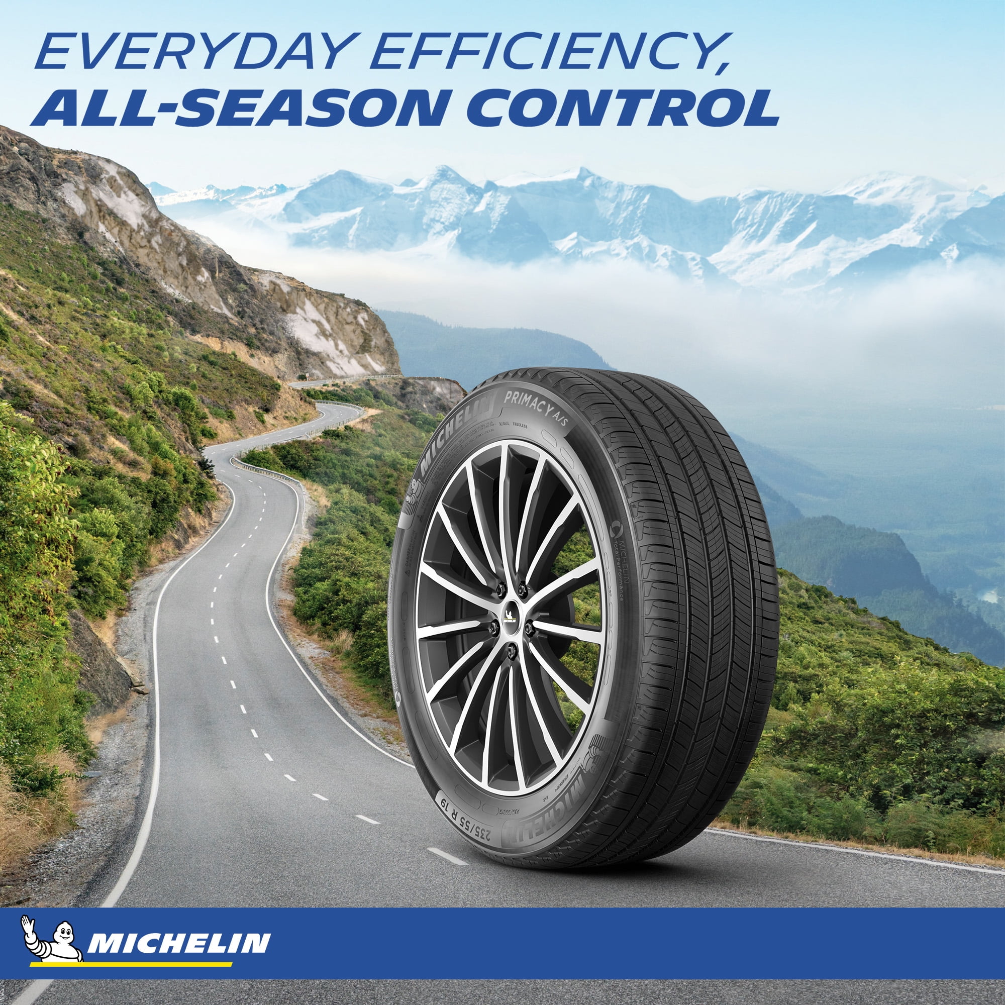 Michelin Primacy All-Season 235/55R19 101H Tire Fits: 2010-16 Chevrolet  Equinox LTZ, 2017 Chevrolet Equinox Premier