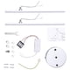 thumbnail image 5 of Luz de techo LED, lámpara de araña de techo con diseño de tira paralela moderna con 2 piezas de luz de tira paralela para sala de estar, dormitorio, comedor Adepaton GX-016, 5 of 8