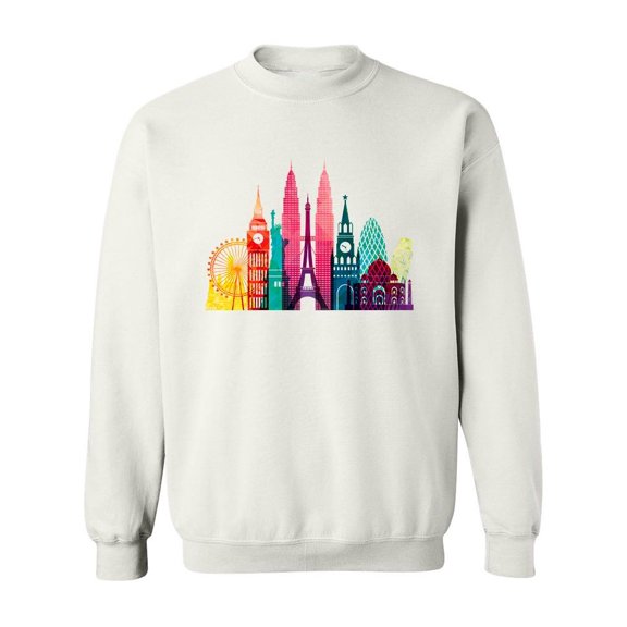 Tourism All Around The World Sweatshirt Men -Image by Shutterstock, Male XX-Large