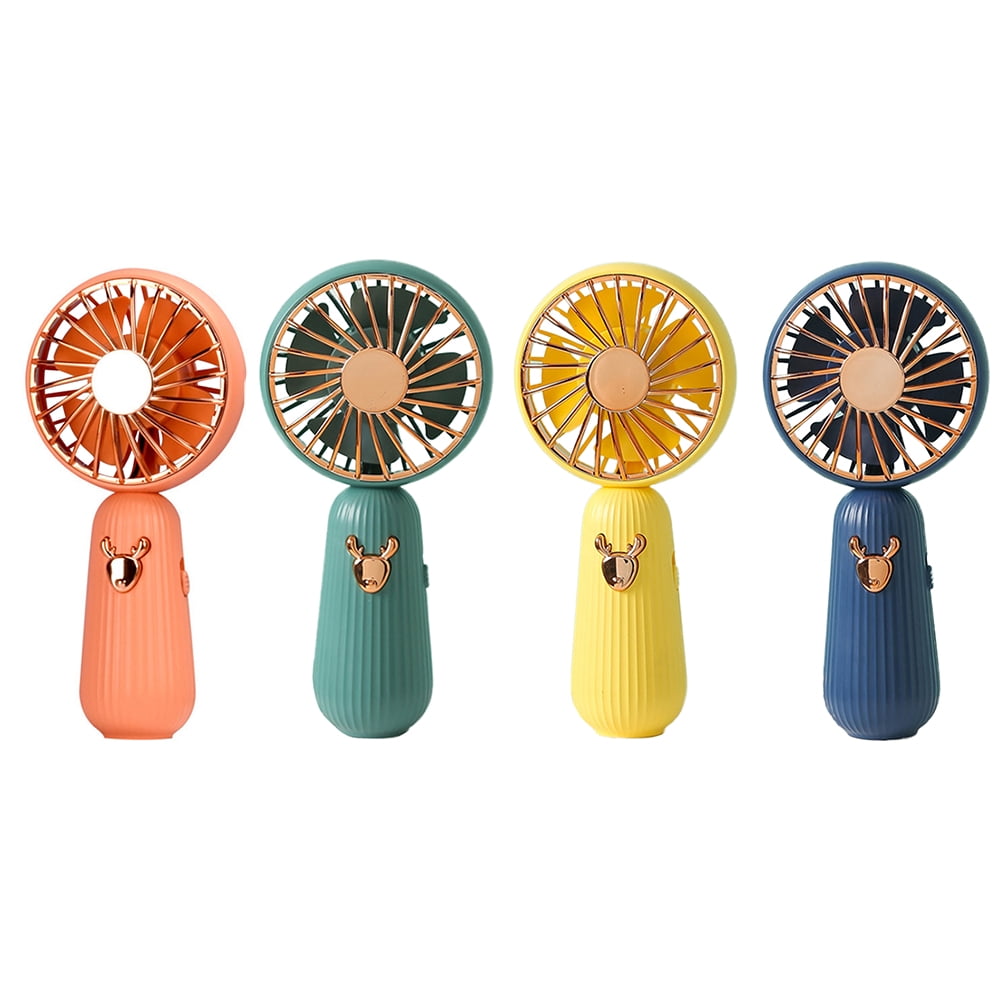 Small Cartoon Moose Fan USB Rechargeable Battery Suitable For Ladies, Girls And Children Outdoor Use Of Key Chain