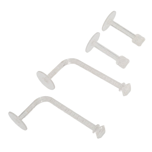 Soporte Para Corbata Para Diadema, 4 Uds., Accesorios Para El Cabello Con Purpurina, Ganchos De Pared, Impermeables, Transparentes Para Cocina