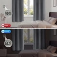 thumbnail image 2 of Blackout Cortinas para Recámara, Cortina Blackout Térmica Aislada 2 Paneles 42x72 Pulgadas, Cortinas Negras con Ojales, Reducción de Ruido, Ahorro de Energía y Cortinas sin Arrugas para Sala de Estar, 2 of 7