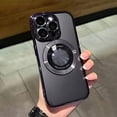 thumbnail image 2 of Luxury Plating Transparent Magnetic Wireless Charging Phone Case for iPhone 11 12 13 14 15 Pro Max 14Plus 15Pro Cases with Lens Protector Shockproof Soft Clear Cover, 2 of 5