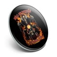 thumbnail image 2 of Hell On Wheels Motorcycle Skeleton Metal 1.1" Tie Tack Hat Lapel Pin Pinback, 2 of 5