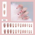 thumbnail image 1 of Uñas postizas HUOGUO Ballet Butterfly, largas y modernas, 24 unidades, 1 of 5
