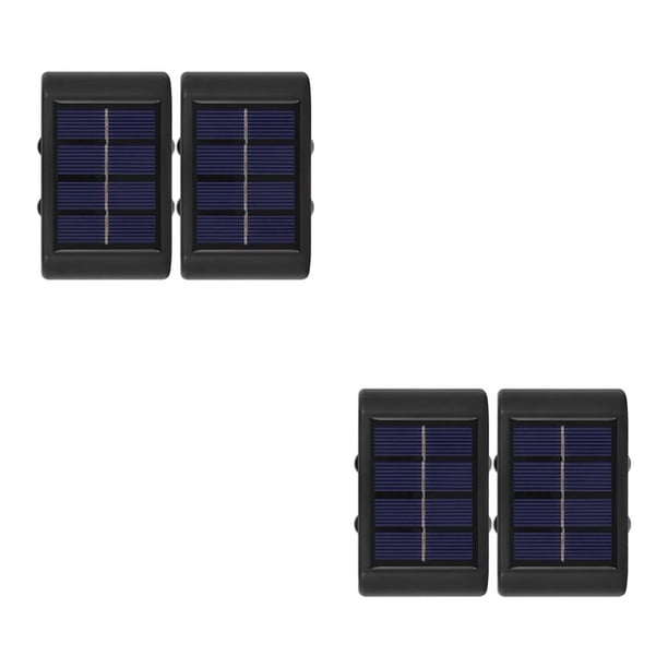 Injueey Lámpara de pared con energía Solar ABS, 2 uds., portátil, decorativa, impermeable, a prueba de lluvia, a prueba de sol, lámpara de Type2 NO2