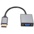 thumbnail image 3 of Adaptador DisplayPort A VGA, Convertidor DisplayPort A VGA Macho A Hembra de Aluminio HD, para Computadora, Monitor, TV, Proyector., 3 of 6