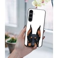 thumbnail image 5 of WIRESTER Shockproof Soft Rubber Cover Case for Samsung Galaxy S24 FE 6.7", Animal Black Rust Doberman Pinscher Dog, 5 of 5