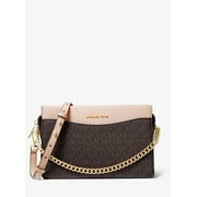 Michael Kors Jet Set Logo Ladies Large Two Tone Leather Crossbody Bag 32F9GJ6C7B-266
