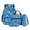 Blue Soccer, variant on Horse Hunting Camo Print Backpack Set for Boys Middle-School Elementary Bookbags, 4Pcs School Bag with Lunch Bag Pencil Case Water Bottle Sleeve for School Travel Outdoor