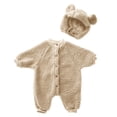 thumbnail image 1 of RXIRUCGD Mode Fille et Garçon Combinaison Décontractée à Manches Longues et Col Rond pour Enfants ( Beige, Taille : 12 Mois ), 1 of 2