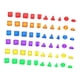 thumbnail image 2 of 60 juguetes de clasificación y apilamiento de sólidos geométricos en 3D, conos de diferentes formas, materiales manipulativos matemáticos educativos, 2 of 10
