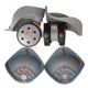 thumbnail image 5 of Ruedas de repuesto para equipaje Salvador 2 piezas de Ruedas giratorias universales A72 gris, 5 of 5