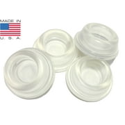 Rubber Door Stopper Bumpers Made in USA, Self-Adhesive Wall Protectors