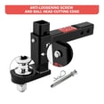 thumbnail image 4 of Adjustable Trailer Hitch Ball Mount Fits 2-Inch Receiver, 2'' & 2-5/16'' Dual Balls 12000lbs/8000LBS, 6" Drop/ 6" Rise Drop Hitc ,Dependable Strength, 4 of 6