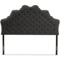 thumbnail image 3 of Baxton Studio Hilda Tufted Full Panel Headboard in Dark Gray, 3 of 6