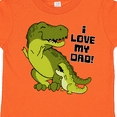 thumbnail image 4 of Inktastic I Love My Dad with Baby and Daddy Tyranasaurus Rex Boys or Girls Toddler T-Shirt, 4 of 5
