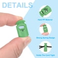 thumbnail image 3 of Uxcell Plastic Cord Lock, Single Hole Spring Toggle Stopper Adjustable Cord Stop Fastener End Neon Green, 3 of 6
