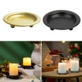 thumbnail image 4 of 2 Piece Farmhouses Metal Candle Plate Organizers Candle Tray For Weddings Event And Aromatherapies Accessories Display, 4 of 19