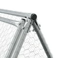 thumbnail image 5 of vidaXL Rabbit Hutch Silver 400x105x91 cm Galvanised Steel, 5 of 5