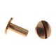 thumbnail image 4 of 20X Perno del Boton Macizo de Laton de Arco Clavos de Tornillo Tornillo de Vuelta Cinturon de Cuero del Remache 10mm, 4 of 4