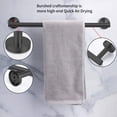 thumbnail image 3 of Cilee 2 Piezas Toallero De Baño Negro Mate Toallero Doble De 16 Pulgadas Toallero De Baño Toallero Colgador Para Baño Montaje En Pared De Acero Inoxidable, 3 of 5