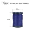thumbnail image 2 of 0.6mm Polyester Sewing Thread 82 Yards Extra Strong Upholstery Thread Lightly Wax String Dark Blue, 2 of 5