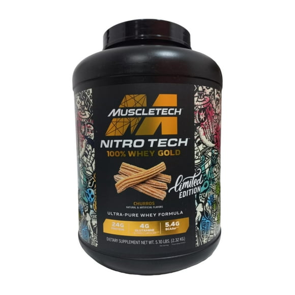 Proteína NITRO TECH WHEY GOLD MUSCLETECH 5Lb Churros