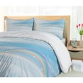 thumbnail image 5 of Ambesonne Fantasy World Duvet Cover Set, Rainbow and Clouds, 2-Calking, Pale Sky Blue Multicolor, 5 of 7