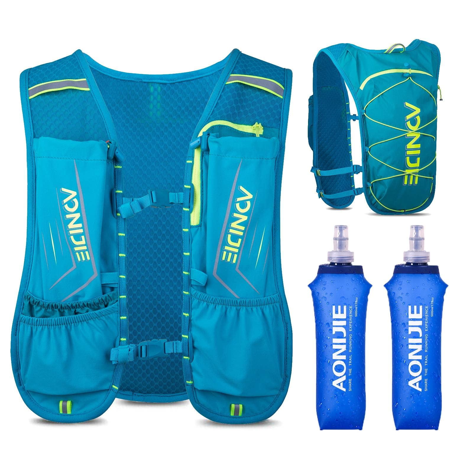 AONIJIE 5L Lightweight Hydration Pack Running Vest with 2*500ml Soft