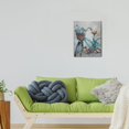 thumbnail image 2 of Modern Seaside Canvas Wall Art Beach Bicycle Scene, Tranquil Ocean Pictures in Aqua Blue, Ideal for Coastal Home, Bathroom Décor, 12x16 Inch, 2 of 7