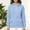 Light Blue, variant on Hoodies for Women Plus Size New Fashion Women's Casual Solid Long Sleeve Hooded Sweatshirt Drawing Pocket Tops Blouse Style B-22 Orange S
