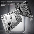 thumbnail image 3 of Funda magnética de aleación de aluminio para iPhone 14 Pro Max, funda refrescante con aroma y soporte giratorio., 3 of 5