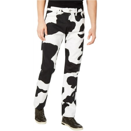 UPC 683801280637 product image for Calvin Klein Mens Cow Print Straight Leg Jeans | upcitemdb.com