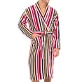thumbnail image 6 of Notus Shawl Collar Bathrobe for Men Soft Spa Nightgowns 100% Cotton Terry robes for Women - Towel Bathrobe Unisex Terry Cloth Bathrobe, Soft Shower Spa Robe Multi Red L, 6 of 7