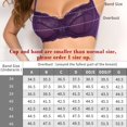 thumbnail image 7 of YANDW Plus Size Unlined Balconette Bra Lace Demi Bralettes Underwire Bras for Women, Purple 36C, 7 of 7