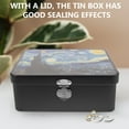 thumbnail image 5 of Storage Tin Box with Lock Boxes Small Tins Lids Bins Jars Onion Potato Basket Wedding Souvenir Tinplate, 5 of 6