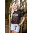 thumbnail image 3 of Ohio Stenciled Buckeye Leaf OH Cool Men's Graphic T Shirt Tees Brisco Brands M, 3 of 4
