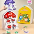 thumbnail image 2 of LEEYNEER Educational Color Classification Sticker Book Toy for Toddlers 3-6 Years - Reusable  Tape  Animal & Object Categories (Fruits  Dinosaurs  Toys) - Learning Activity Gift for Boys, 2 of 6
