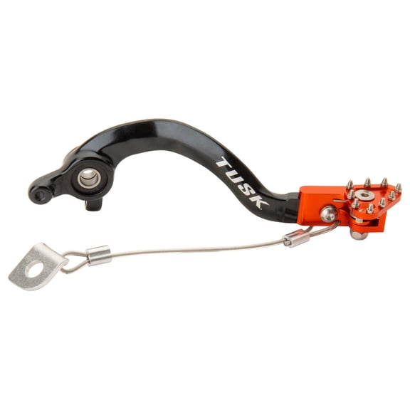 TUSK Aluminum Brake Pedal Orange Tip for KTM 65 SX 2009-2021