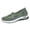 Green, variant on Walking Shoes for Women 3D Floral Embroidery Knit Mesh Slip on Loafers Lightweight Antislip Nursing Shoes Gray Size 7
